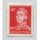 ARGENTINA 1954 GJ 1039a ESTAMPILLA MINT CON VARIEDAD CEJA IZQUIERDA ROTA U$ 10